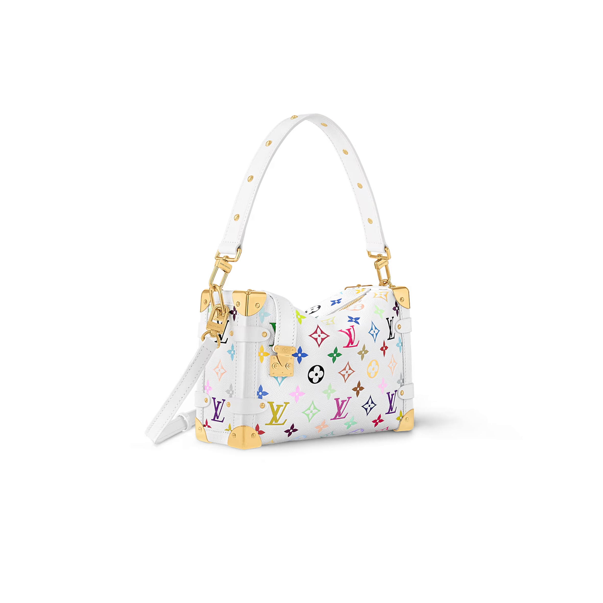 LOUIS VUITTON MURAKAMI LV X TM SIDE TRUNK MM M14046 (24*16*8cm) LOUIS VUITTON MURAKAMI LV X TM SIDE TRUNK MM M14046 (24*16*8cm)